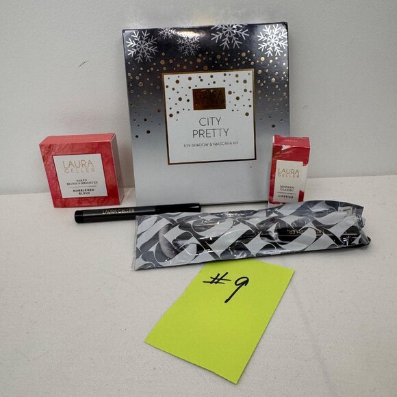 NEW Laura Geller City Pretty Eye Shadow & Mascara Regal Lipstick & Kajal Eyeline - Picture 14 of 15